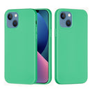 Solid Color Silicone Phone Case For iPhone 14(Green)