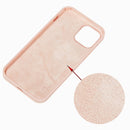 Solid Color Silicone Phone Case For iPhone 14(Sand Pink)