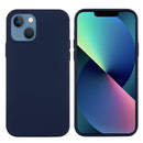 Solid Color Silicone Phone Case For iPhone 14(Midnight Blue)