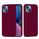 Solid Color Silicone Phone Case For iPhone 14(Violet)