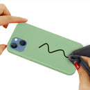 Solid Color Silicone Phone Case For iPhone 14 Max(Mint Green)