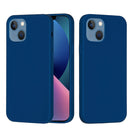 Solid Color Silicone Phone Case For iPhone 14 Max(Cobalt Blue)