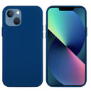 Solid Color Silicone Phone Case For iPhone 14 Max(Cobalt Blue)