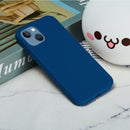 Solid Color Silicone Phone Case For iPhone 14 Max(Cobalt Blue)