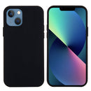Solid Color Silicone Phone Case For iPhone 14 Max(Black)