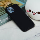 Solid Color Silicone Phone Case For iPhone 14 Max(Black)