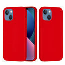 Solid Color Silicone Phone Case For iPhone 14 Max(Red)