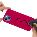 Solid Color Silicone Phone Case For iPhone 14 Max(Rose Red)