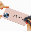Solid Color Silicone Phone Case For iPhone 14 Max(Sand Pink)