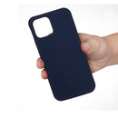 Solid Color Silicone Phone Case For iPhone 14 Max(Midnight Blue)
