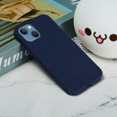 Solid Color Silicone Phone Case For iPhone 14 Max(Midnight Blue)