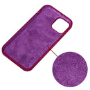 Solid Color Silicone Phone Case For iPhone 14 Max(Violet)
