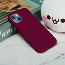 Solid Color Silicone Phone Case For iPhone 14 Max(Violet)