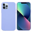 Solid Color Silicone Phone Case For iPhone 14 Pro(Purple)