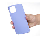 Solid Color Silicone Phone Case For iPhone 14 Pro(Purple)
