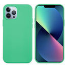Solid Color Silicone Phone Case For iPhone 14 Pro(Green)