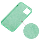 Solid Color Silicone Phone Case For iPhone 14 Pro(Green)