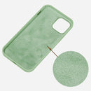 For iPhone 14 Pro Max Solid Color Silicone Phone Case (Mint Green)