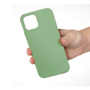 For iPhone 14 Pro Max Solid Color Silicone Phone Case (Mint Green)