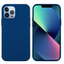 For iPhone 14 Pro Max Solid Color Silicone Phone Case (Cobalt Blue)
