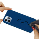 For iPhone 14 Pro Max Solid Color Silicone Phone Case (Cobalt Blue)