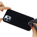 For iPhone 14 Pro Max Solid Color Silicone Phone Case (Black)