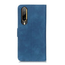 For HTC Desire 22 Pro KHAZNEH Retro Texture Horizontal Flip Leather Phone Case(Blue)
