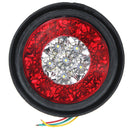 2 PCS MK-272 DC12-24V 3.93 inch Van / Truck 16LEDs Bi-color Round Tail Light(Red White)