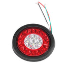 2 PCS MK-272 DC12-24V 3.93 inch Van / Truck 16LEDs Bi-color Round Tail Light(Red White)