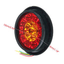 2 PCS MK-272 DC12-24V 3.93 inch Van / Truck 16LEDs Bi-color Round Tail Light(Red White)