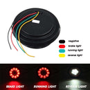 2 PCS MK-272 DC12-24V 3.93 inch Van / Truck 16LEDs Bi-color Round Tail Light(Red White)