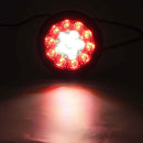 2 PCS MK-272 DC12-24V 3.93 inch Van / Truck 16LEDs Bi-color Round Tail Light(Red White)