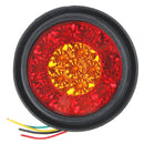 2 PCS MK-272 DC12-24V 3.93 inch Van / Truck 16LEDs Bi-color Round Tail Light(Red Yellow)
