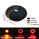 2 PCS MK-272 DC12-24V 3.93 inch Van / Truck 16LEDs Bi-color Round Tail Light(Red Yellow)