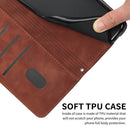 For Tecno Camon 18 Premier Skin Feel Heart Pattern Leather Phone Case With Lanyard(Brown)