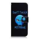 For Motorola Moto G62 5G Coloured Drawing Leather Phone Case(Anger)