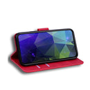 For Motorola Moto G62 5G Skin Feel Pure Color Flip Leather Phone Case(Red)