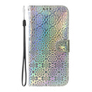 For Motorola Moto G62 5G Colorful Magnetic Buckle Leather Phone Case(Silver)