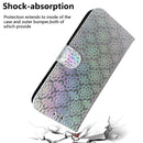 For Motorola Moto G62 5G Colorful Magnetic Buckle Leather Phone Case(Silver)