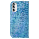 For Motorola Moto G62 5G Colorful Magnetic Buckle Leather Phone Case(Blue)