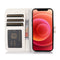For iPhone 13 mini Cross Texture Horizontal Flip Leather Phone Case (White)
