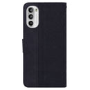 For Motorola Moto G62 5G Geometric Embossed Leather Phone Case(Black)