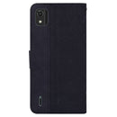 For Nokia C2 2nd Edition Geometric Embossed Leather Phone Case(Black)