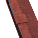 For Nokia C2 2nd Edition Geometric Embossed Leather Phone Case(Brown)