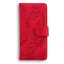 For Motorola Moto G62 5G Tiger Embossing Pattern Horizontal Flip Leather Phone Case(Red)