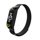 For Xiaomi Mi Band 7 Milanese Metal Watch Band(Black)