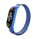 For Xiaomi Mi Band 7 Milanese Metal Watch Band(Blue)