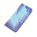 For Motorola Moto G62 5G Watercolor Pattern Horizontal Flip Leather Phone Case(Winter Snow)
