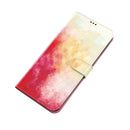 For Motorola Moto G62 5G Watercolor Pattern Horizontal Flip Leather Phone Case(Spring Cherry)