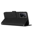 For Xiaomi 11T / 11T Pro Skin Feel Heart Pattern Leather Phone Case with Lanyard(Black)